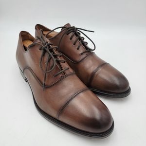 Thursday Boot Co. Cap Toe Lace Up Oxford Mahogany Brown Leather Sz 10 $180